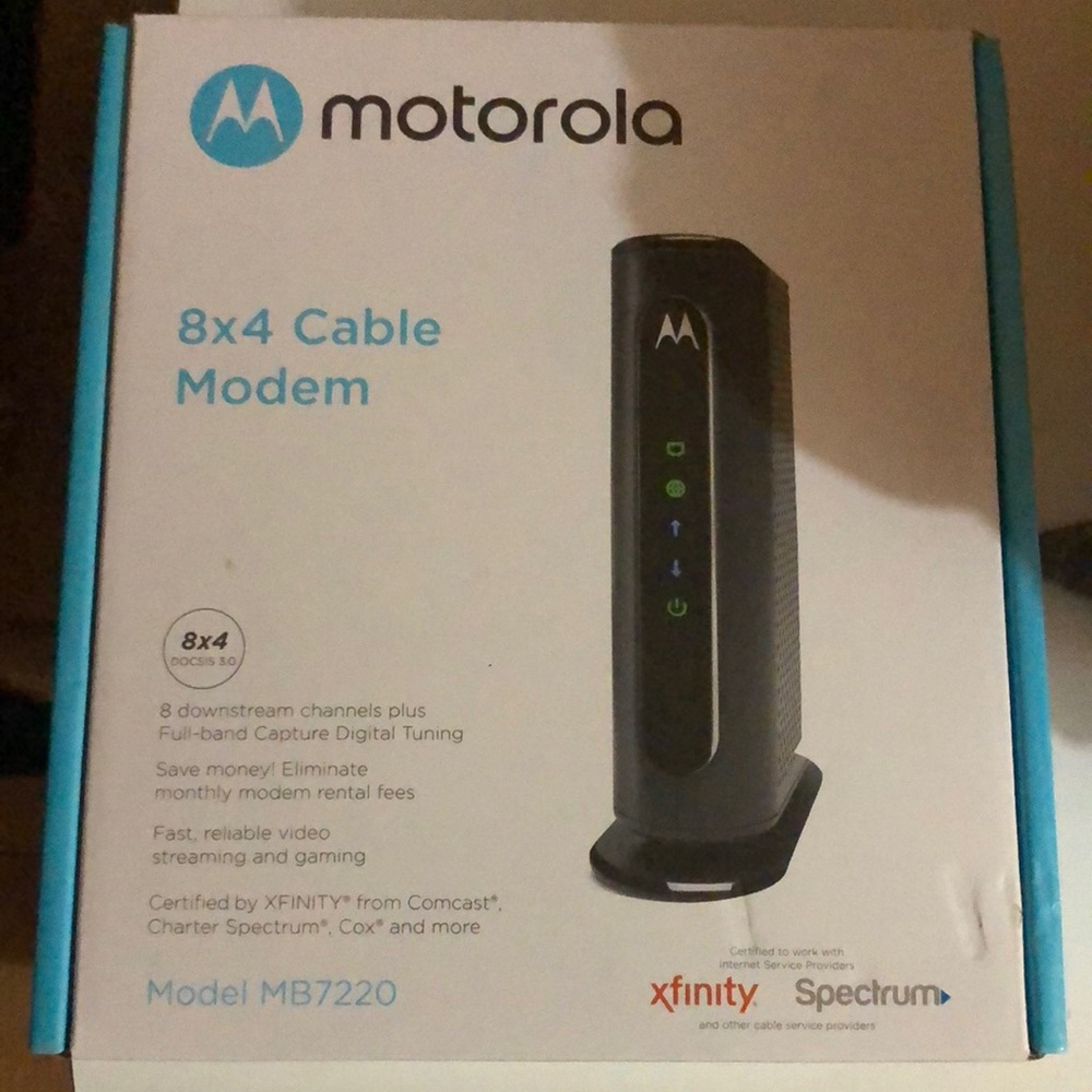 Motorola Black Cable Modem